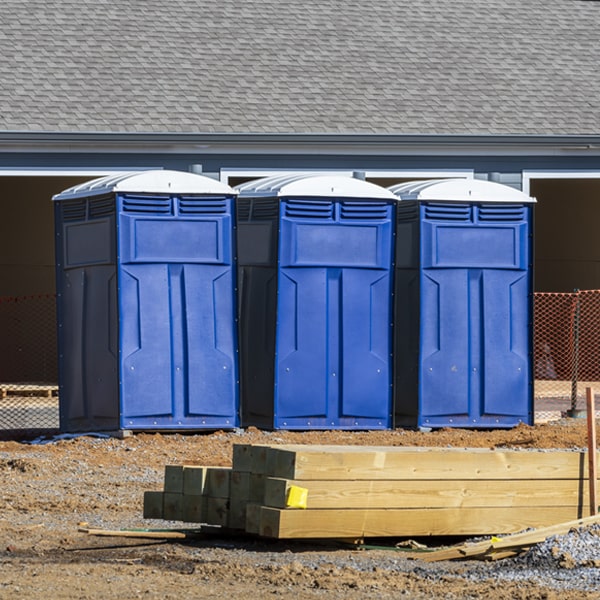 how often are the porta potties cleaned and serviced during a rental period in Boulder Flats Wyoming